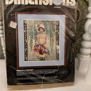 Dimensions Crewel Rebecca's Portrait Kit